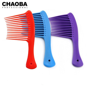 CHAOBA Peine de dientes anchos grande, tipo rastrillo jumbo, desenredante para cabello rizado, húmedo y grueso, para ducha, para cabello 4c, para mujer y <span class=keywords><strong>hombre</strong></span> - Product Image 6