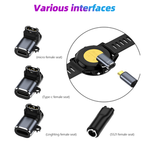 อะแดปเตอร์<span class=keywords><strong>สาย</strong></span>ชาร์จแบบพกพา Eonline ชนิด Type C/Micro USB สำหรับนาฬิกา <span class=keywords><strong>Garmin</strong></span> Fenix 7/7S/7X/6/6S/6X/5/5S/5X - Product Image 5