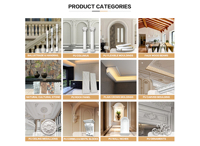 Ornements décoratifs en mousse PU pour la maison française de luxe de Guangdong Matériaux de construction légers en polyuréthane de haute qualité pour hôtels