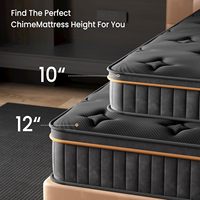 Europäische Premium-Mischfederkernmatratze mit Komfortschaum, Naturlatex, weich, atmungsaktiv, orthopädisch, vakuumkomprimiert, gerollt, im Karton.