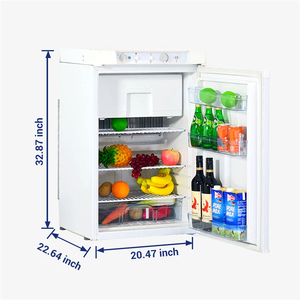 Réfrigérateur/Congélateur portable 3-en-1 de 100 L pour camping et usage domestique, alimenté au gaz naturel - Product Image 2