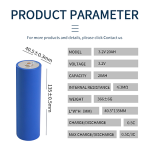 Prezzo a buon mercato C40 <span class=keywords><strong>3</strong></span>.2v 20ah Lifepo4 batteria 3C 60A <span class=keywords><strong>3</strong></span>.2V cilindrico LFP agli ioni di litio celle per E-Bike - Product Image 2