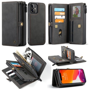Pochettes de carte de crédit en cuir PU de qualité supérieure, accessoires de téléphone portable pour <span class=keywords><strong>iPhone</strong></span> <span class=keywords><strong>12</strong></span> <span class=keywords><strong>Mini</strong></span> Pro Max, étui en cuir - Product Image 1