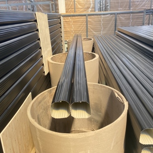 Tuyaux et coudes en aluminium de 3 pouces x 3 pouces et supports <span class=keywords><strong>pour</strong></span> système de gouttières - Product Image 3