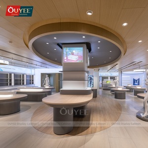 Negozi di <span class=keywords><strong>arredamento</strong></span> per la casa Skincare in legno Gondola espositore per profumi cosmetici Display Stand Rack decorazione negozio per la casa - Product Image 4