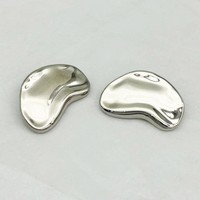 Kancing Logam Pabrik, Kancing Shank Putih, Kancing Mewah dari Paduan Seng, Kancing Logam Fancy untuk Pakaian dengan Logo, Bebas Nikel