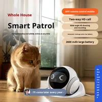 Robot de surveillance pour animaux de compagnie avec caméra mobile IA, surveillance à distance, robot pour animaux de compagnie, personnes âgées, enfants, utilisation à domicile, marche dans toute la maison, grand angle, dialogue