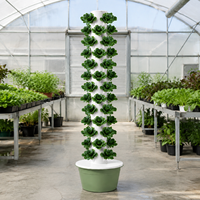 Tour hydroponique à 13 étages pour laitues et herbes, système de culture vertical pour 52 plantes avec pompe et minuterie, complet