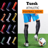 Dropshipping Sports Running Femmes Hommes Chaussettes de football colorées Bas de compression Chaussettes de football hautes au genou