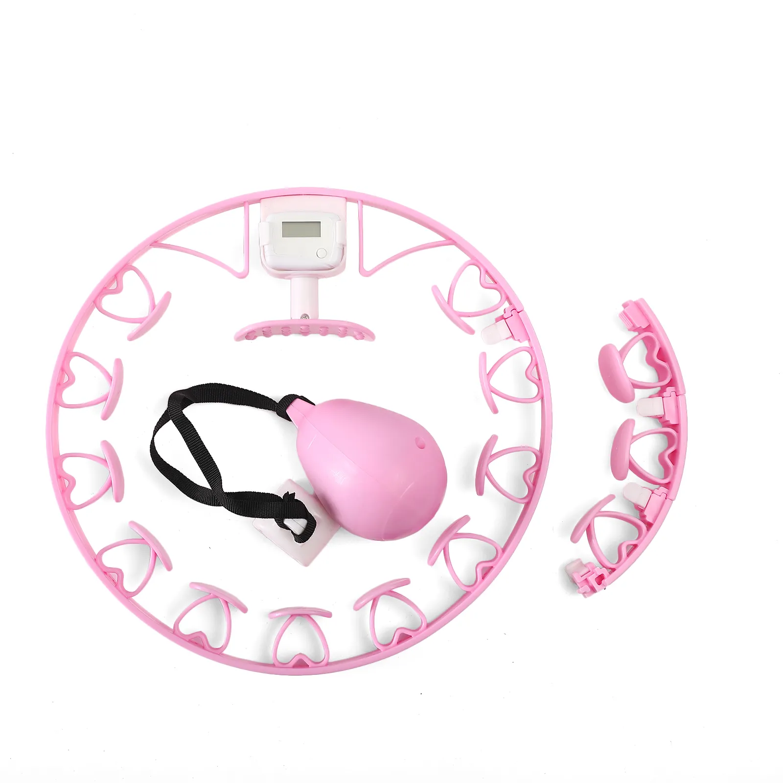 Fitness Detachable Smart Weighted Hula Hoola Fit Hoop 2 In 1 Abdomen Fitness With Exercise Ball