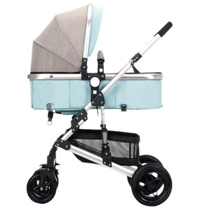 Poussette Bébé en Alliage d'Aluminium Haute Visibilité, Landau, Nacelle, Poussette <span class=keywords><strong>Parapluie</strong></span>, Inclinable et Pliable, Capacité de Charge 15kg, pour 0-6 mois - Product Image 5