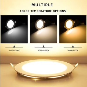 Oem lõm bề mặt mỏng Bảng điều chỉnh <span class=keywords><strong>Led</strong></span> 24 Wát vòng vuông Trần Bảng điều chỉnh văn phòng dòng đèn downlight - Product Image 4