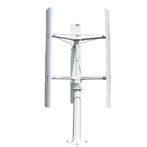 2KW Vertical Axis Wind Turbine 48V-220V 3 Phase 50HZ No Noise Home Use Wind Turbine Generator wind turbine2kw system