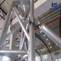 Structure de scène en aluminium en forme de A, sur mesure, pour sonorisation extérieure, idéale pour les bars.