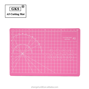 ורוד 3-שכבה עצמית ריפוי pvc חיתוך מחצלת גודל a0 ידידותי לסביבה עם דבק אמנות חיוני תכונה מסתובבת - Product Image 1