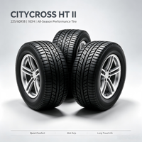 Neumático Radial Sin Cámara para Auto 225/60R18 CITYCROSS II 100H, Neumático para SUV para Todas las Estaciones