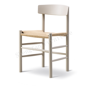 Canada Design ergonomique Caoutchouc Bois Couleur blanche Salle à manger Borge Mogensen Chaises de salle à manger Accoudoir Salle à manger Fauteuil en bois - Product Image 4