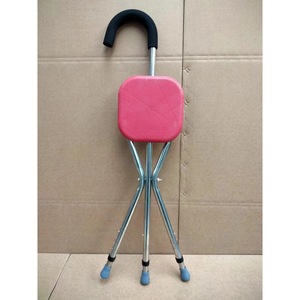 Adjustable Stainless Steel Three Legged <b>Walking</b> <b>Stick</b> With Seat For Elderly Outdoor Hiking Rehabilitation Use - Product Image 3