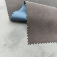 Fabricant chinois de tissu en cuir synthétique PU fin, avec support tricoté, anti-moisissure, résistant à l'abrasion, 110 GSM, pour manteaux et vestes