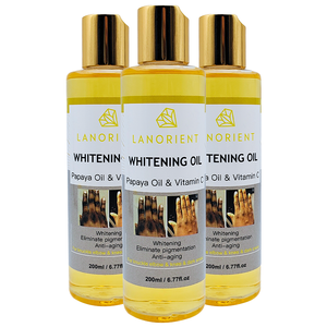 Aceite Corporal Orgánico para Blanquear la Piel, Eliminar Manchas Oscuras, Nutrir y Humectar la Piel con Vitamina C y Papaya - Product Image 1