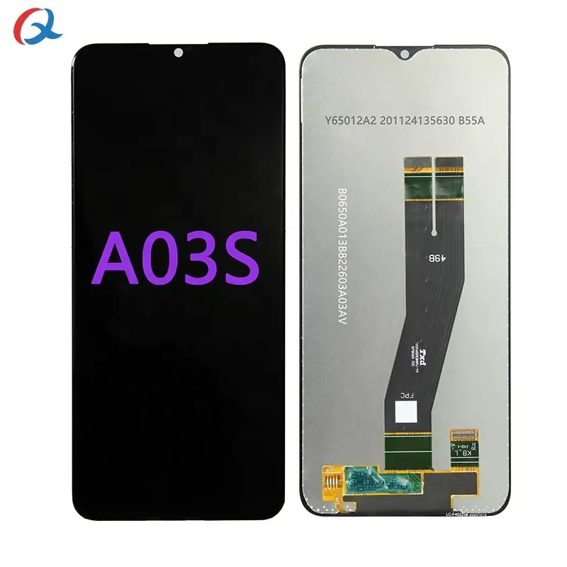 100% ekran için Incell Samsung Galaxy A03S LCD dokunmatik ekran Digitizer başına Samsung A03S parte di ricambio dell schermo