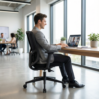 Chaise de bureau ergonomique moderne contemporaine pivotante avec réglage de la hauteur, Sillas De Escritorio, mobilier de bureau
