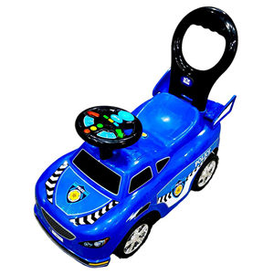 Voiture musicale pour enfant, style patrouille, en plastique, à pousser, pour intérieur et extérieur - Product Image 1