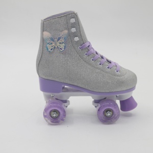 Chaussures à roulettes professionnelles grises en PU avec roues lumineuses, <span class=keywords><strong>châssis</strong></span> PP clignotant, étanches, roulements ABEC-7, réglables <span class=keywords><strong>pour</strong></span> usage extérieur - Product Image 4