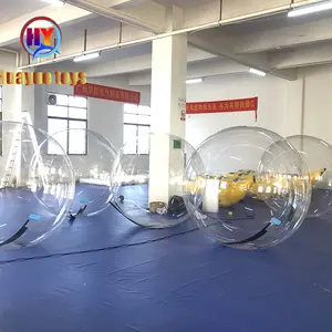 HUAYUE Inflatable Factory Direct Wholesale Wheel Transparent Kids Adult German Zipper Round Giant PVC Water Walking Ball