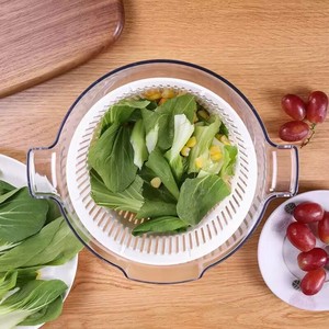 L Nouveau <span class=keywords><strong>Design</strong></span> Mini <span class=keywords><strong>Essoreuse</strong></span> à <span class=keywords><strong>Salade</strong></span> Séchoir à Légumes et Fruits en Plastique 3L avec Filtre à Eau Outils pour la Préparation de la <span class=keywords><strong>Salade</strong></span> - Product Image 3