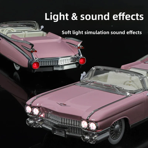 Coche de Metal Fundido a Presión Cadillac Eldorado Biarritz de 1959, Escala 1:24, Modelo Coleccionable Clásico Convertible con Interior Detallado, 208 cm - Product Image 4