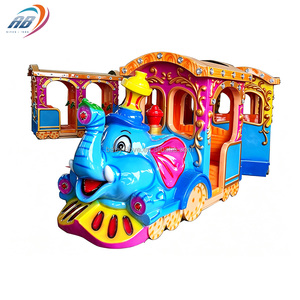 Centro Commerciale con Parco Giochi Interno ed Esterno, Giostre per Bambini, Trenino Elettrico a Forma di Elefante - Product Image 3