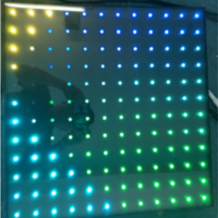 Prix d'usine – Panneaux de sol LED lumineux 3D RGB numériques connectés par fil, 12x12 points, pour scène, piste de danse, fêtes et bars