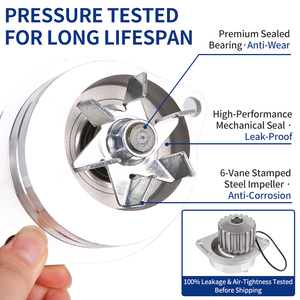 Pompa dell'Acqua 1201E5 1201H4 1201A2 9834819680 1609417280 per <span class=keywords><strong>Peugeot</strong></span> 106 206 308 307C <span class=keywords><strong>1007</strong></span> e Citroen C2 C3 C4 - Product Image 4