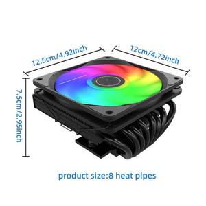 HP750V8 180W CPU Air <span class=keywords><strong>Cooler</strong></span> PC 120mm CPU <span class=keywords><strong>Cooler</strong></span> Fan <span class=keywords><strong>Cooler</strong></span> <span class=keywords><strong>Master</strong></span> CPU Refroidissement haute performance pour processeurs - Product Image 2