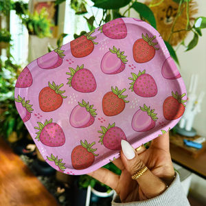 Vassoio in Metallo Economico Pronto per la Spedizione 18*14cm Design Originale Colore e Logo Personalizzabili Accessori per Fumatori Portatili - Product Image 1