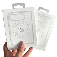 Coque de protection rigide en PC transparente magnétique pliable 2-en-1 anti-chute compatible iPhone 18 Pro Max pour l'hiver