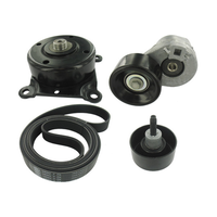 Bagian kualitas tinggi Set sabuk Vribbed 1096484 1096634 1097574 1099892 1099922 1116379 1119954 katrol Tensioner untuk FORD