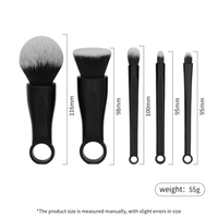 Ensemble de pinceaux de maquillage miniatures de voyage, vegan, ensemble de pinceaux de maquillage professionnels à étiquette privée