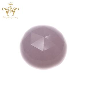 Piedra preciosa de corte de rosa con espalda plana redonda de alta calidad - Product Image 5
