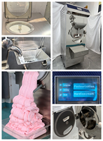 Machine à glace dure professionnelle sur pied de 15 L avec pasteurisateur intégré, congélateur discontinu, machine à gelato italienne
