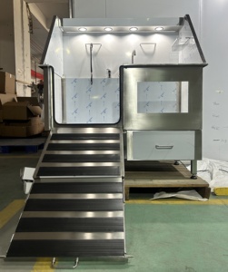 Baignoire de toilettage pour grands chiens PetFit avec tiroir, éclairage et <span class=keywords><strong>rampe</strong></span> pour salon de toilettage pour animaux, station de lavage pour chiens en acier inoxydable de qualité supérieure - Product Image 4