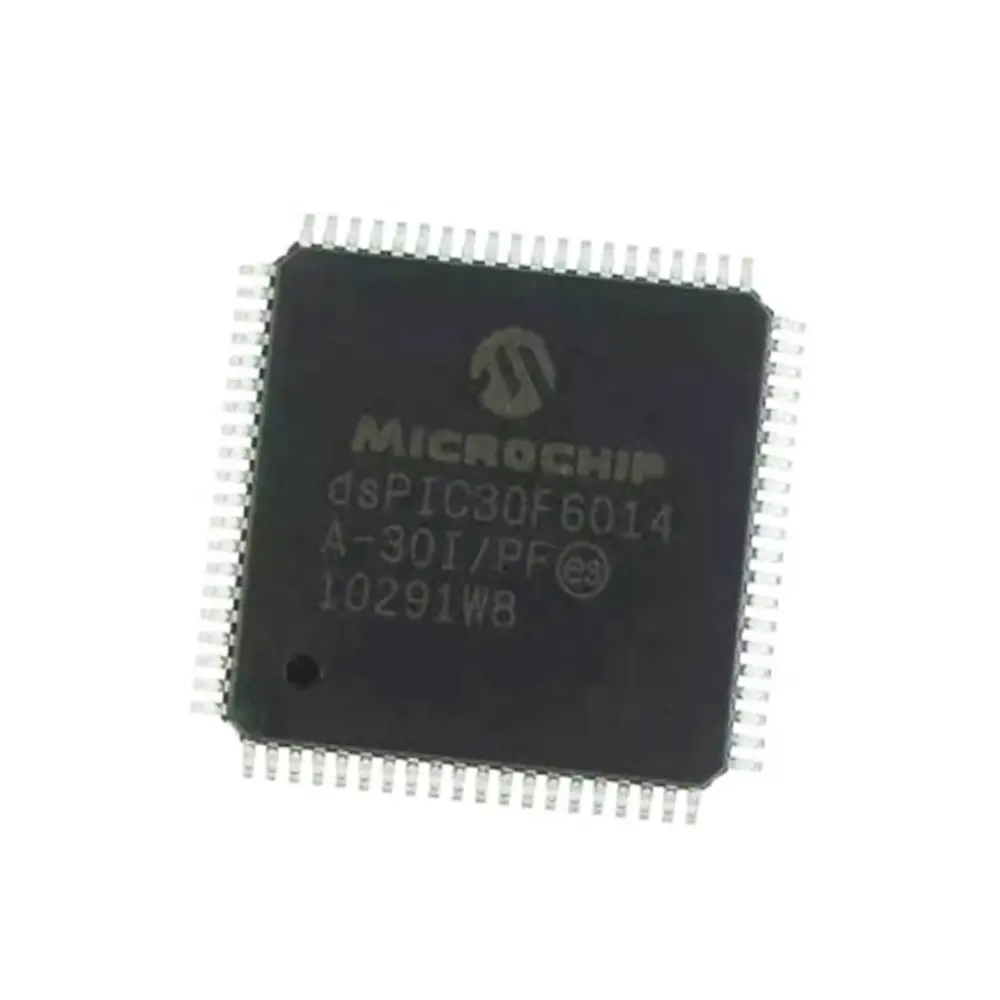 Sıcak satış DSPIC30F6014A-30I/PF TQFP-80 PIC30F6014A 16bit 144kb flaş IC çip mikrodenetleyici MCU stokta