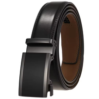 LY33-000015-2 Prix d'usine Nouvelle conception Ceinture en cuir de vachette tendance Ceintures en cuir véritable pour hommes avec boucle en métal allié