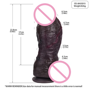 Vente en gros : Godemiché réaliste avec ventouse, Plug anal, Godemiché pénien, Jouets sexuels pour adultes lesbiennes, Godemichés géants pour femmes 18+ - Product Image 6