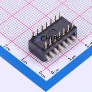 DSPV07LHGET DIP Switch Switch Piano Key Single Pole Single Throw 7 PC Pin - Product Image 2