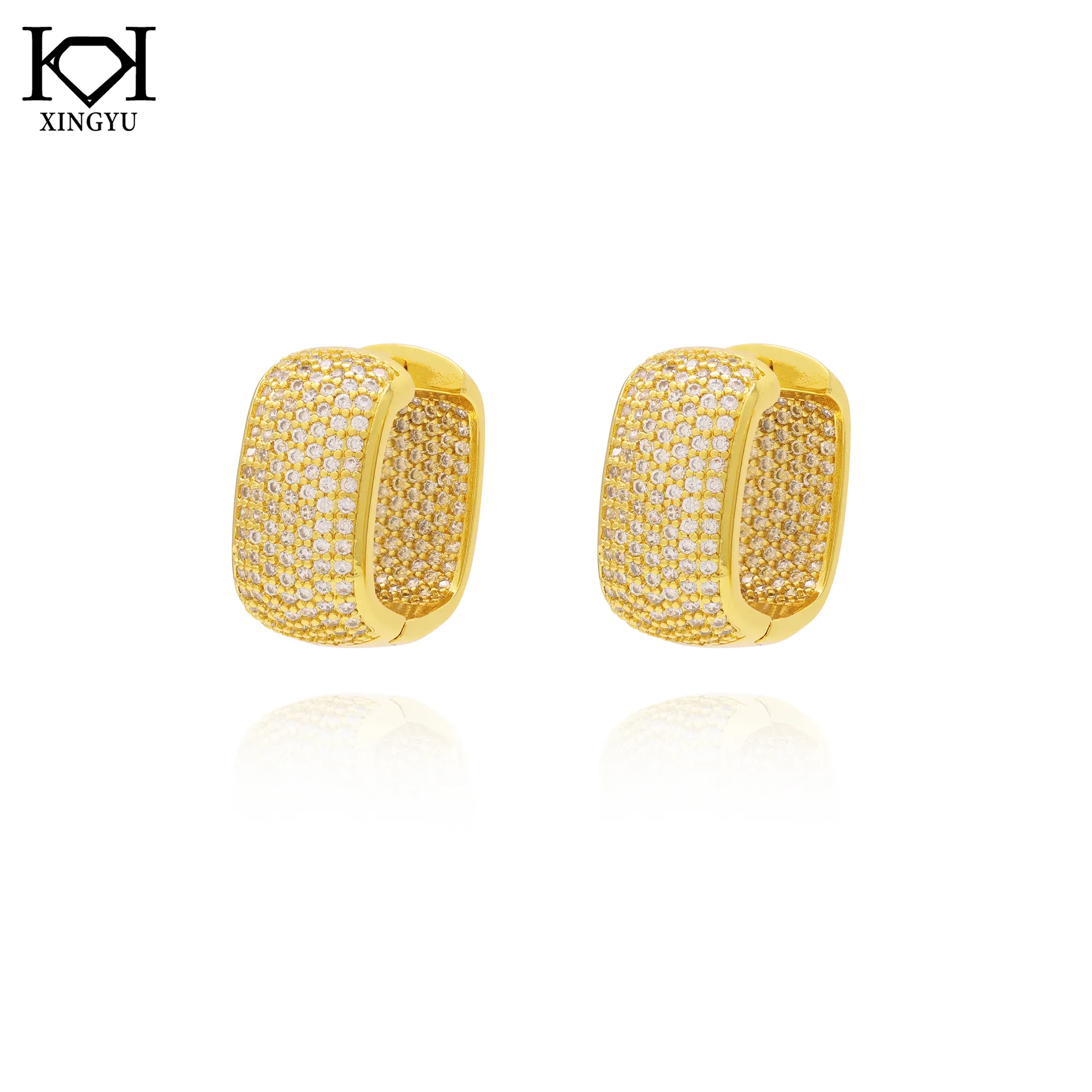Xingyu Jewelry 18K Gold Plated Huggie Earring For Women Hoop Earring
