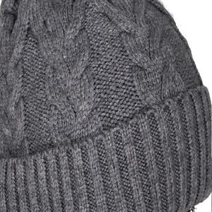 Gorro de invierno Unisex con logotipo bordado y Pompón, gorro de punto personalizado con logotipo personalizado, venta al por mayor - Product Image 4