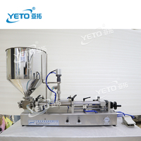 Machine automatique pneumatique haute performance YETO pour crèmes cosmétiques, lotions, gels, jus, sauces tomate, pâtes de noix et beurre de cacahuète