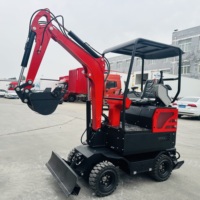 Excavator Mini Roda 2,2 Ton, Harga Pabrik, Excavator Crawler Baru, Mini Escavatora 2200kg Minibagger